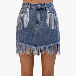 Disco Cowgirl Jean Skirt
